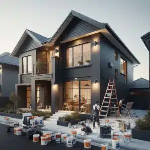 dark exterior paint colours