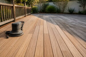 Why sanding comes before oiling a timber deck, the correct order of work, how to choose a deck oil, what it costs and the mistakes that ruin the finish.